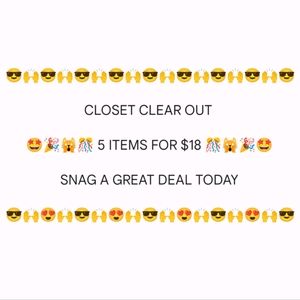 SUPER SALE - 5 items for $18 - PLEASE READ